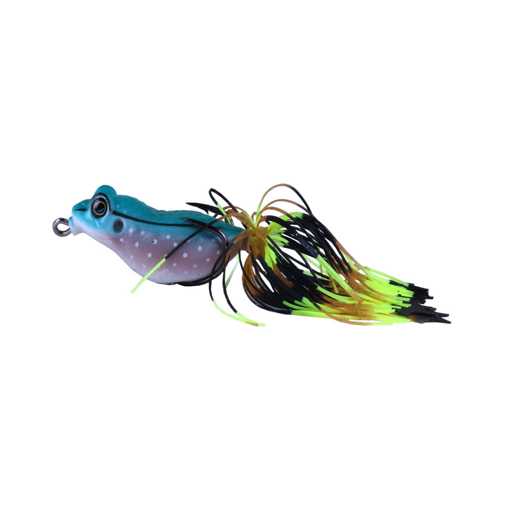 Luya Fake Bait Thunder Frog 5.5cm/13g Hot Sale Tassel Lei Frog Bait Chicken Claw Hook Thunder Frog Bait Blackfish