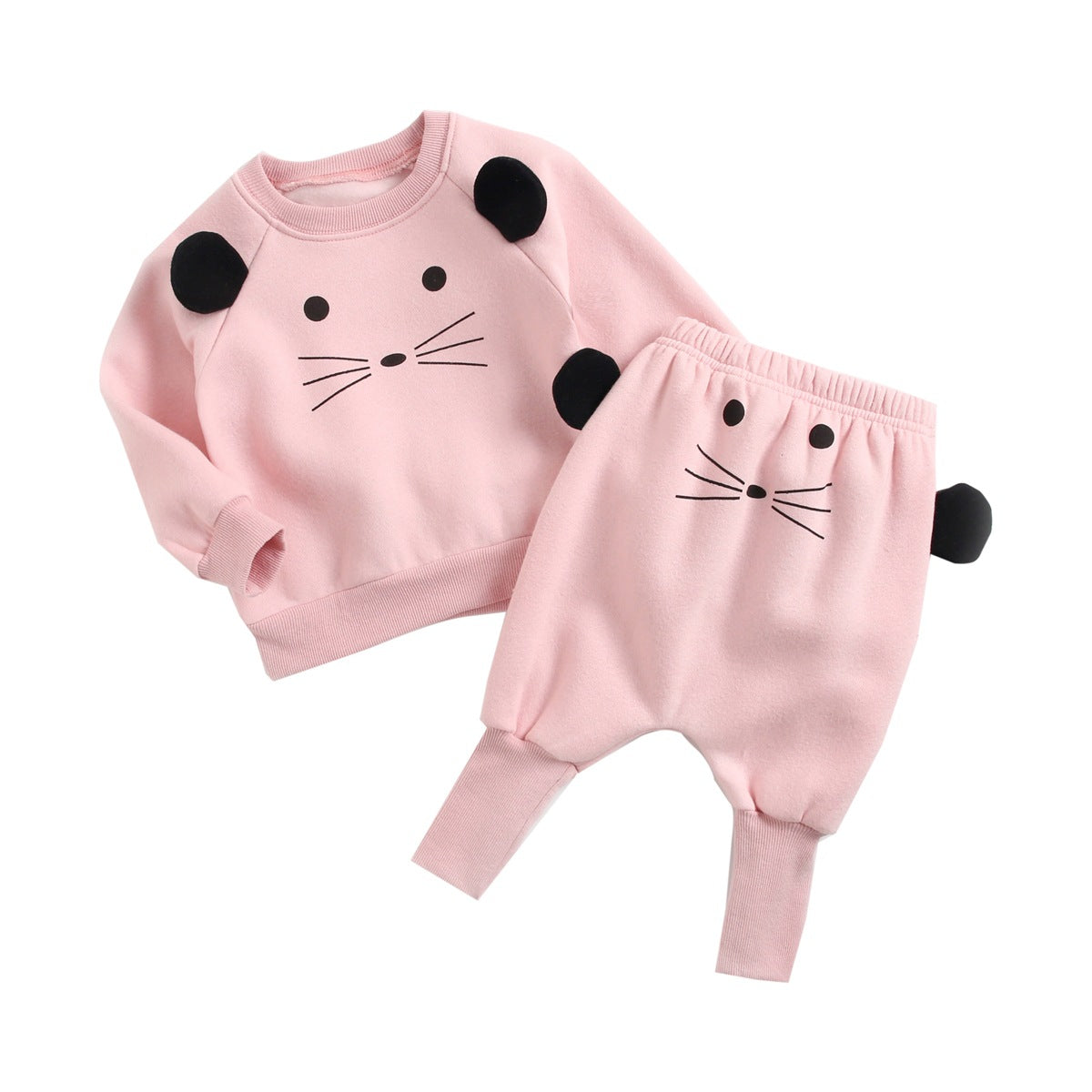 Children's clothing sweater harem pants suit 1-3 years old baby clothes Korean version of animal shape children's suit baby