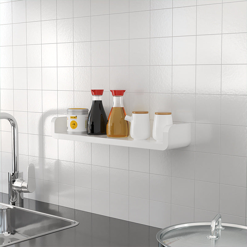 Punch-free bathroom shelf, toilet wall rack, bathroom waterproof shelf, plastic storage and finishing shelf