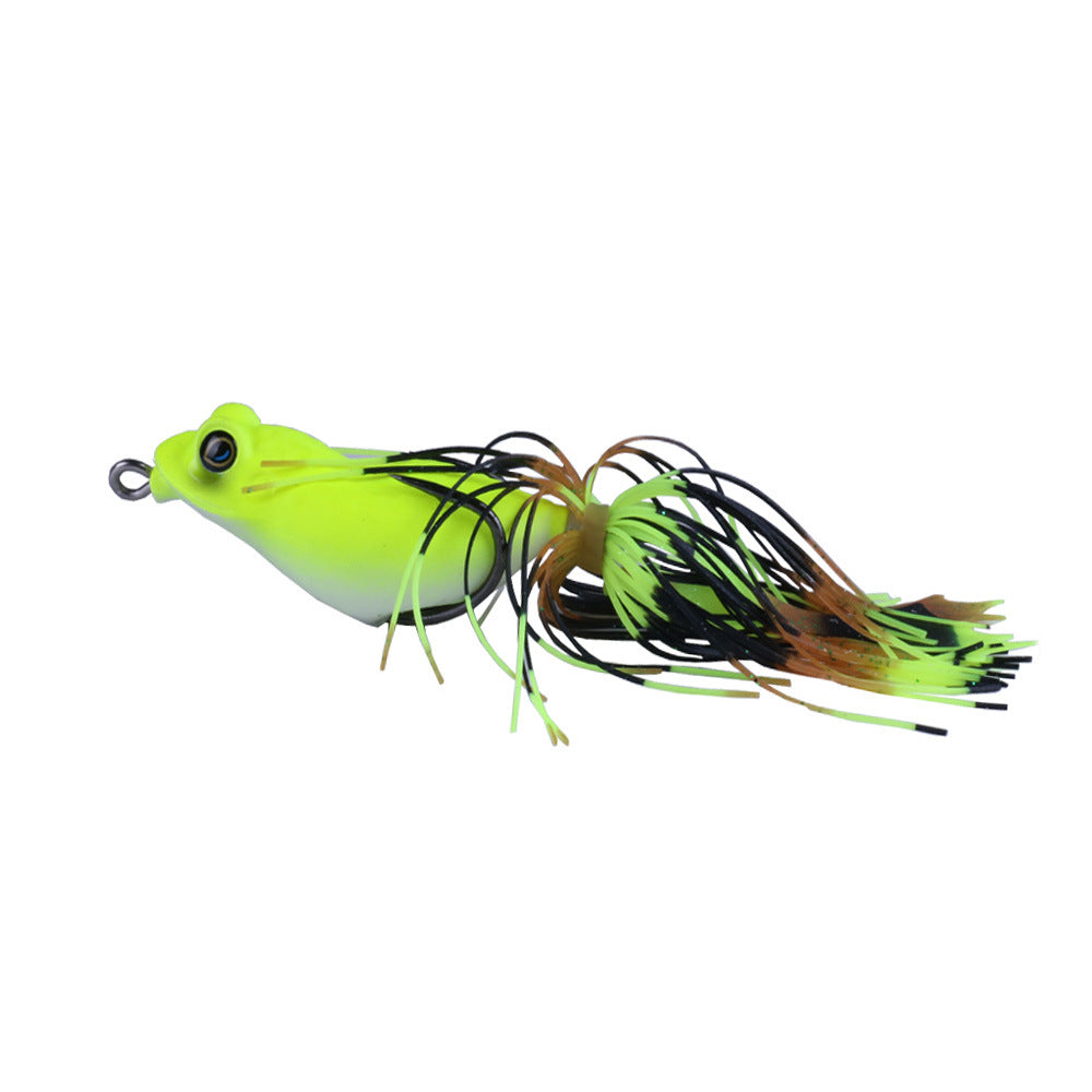 Luya Fake Bait Thunder Frog 5.5cm/13g Hot Sale Tassel Lei Frog Bait Chicken Claw Hook Thunder Frog Bait Blackfish