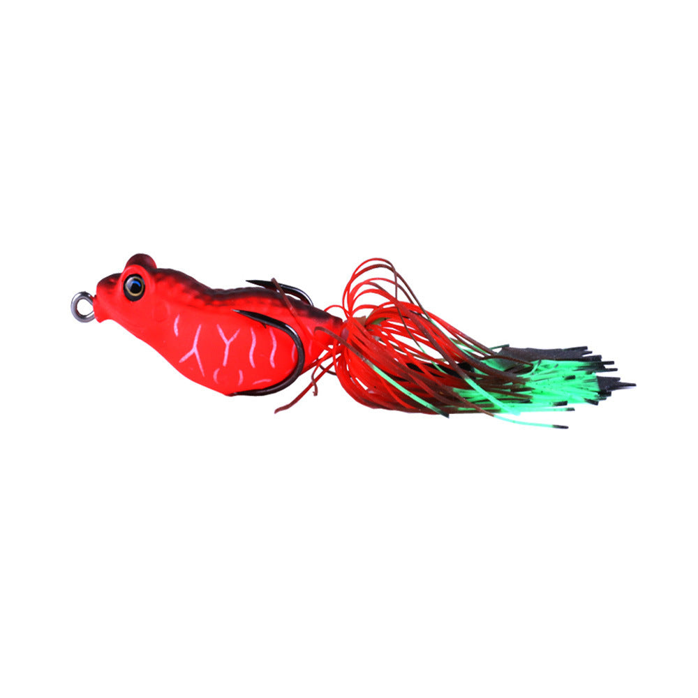 Luya Fake Bait Thunder Frog 5.5cm/13g Hot Sale Tassel Lei Frog Bait Chicken Claw Hook Thunder Frog Bait Blackfish