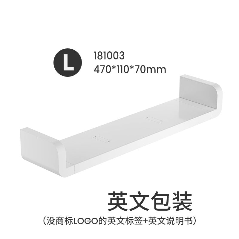 Punch-free bathroom shelf, toilet wall rack, bathroom waterproof shelf, plastic storage and finishing shelf