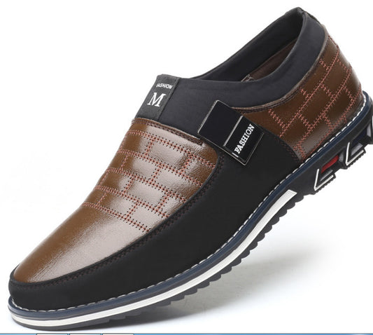 Fashion men's casual trend leather shoes
