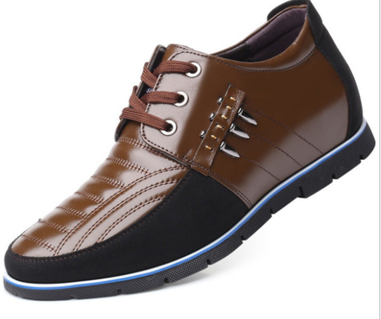 Fashion men's casual trend leather shoes