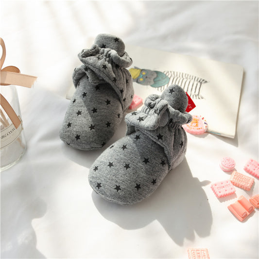 Baby socks before step shoes high top can not fall shoes warm shoes baby shoes spring autumn early winter baby shoes