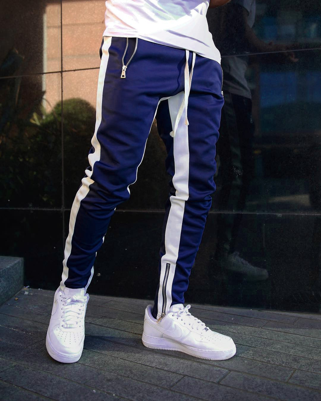 European and American men's beam feet pants  sports trousers men's casual pants