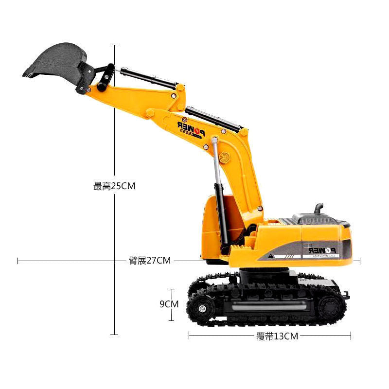 Toy car remote control excavator large toy car children wireless electric simulation excavator handle 6-14 years old