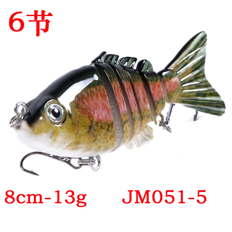 6-section bait new multi-color lure bait 10CM multi-section fish