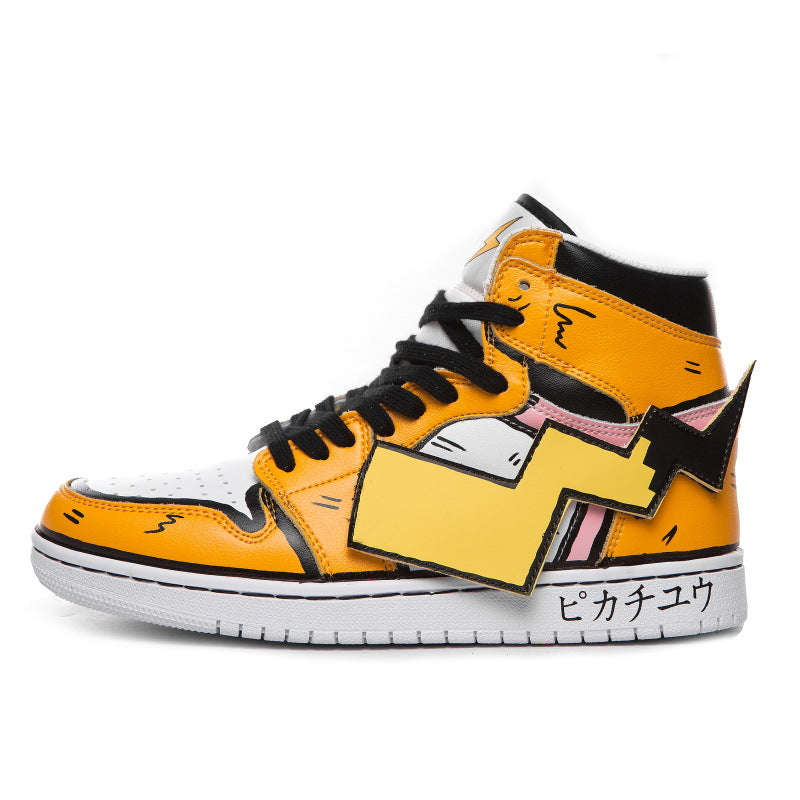 Pikachu joint shoes jax aj1 basketball shoes men and women high-top basketball shoes