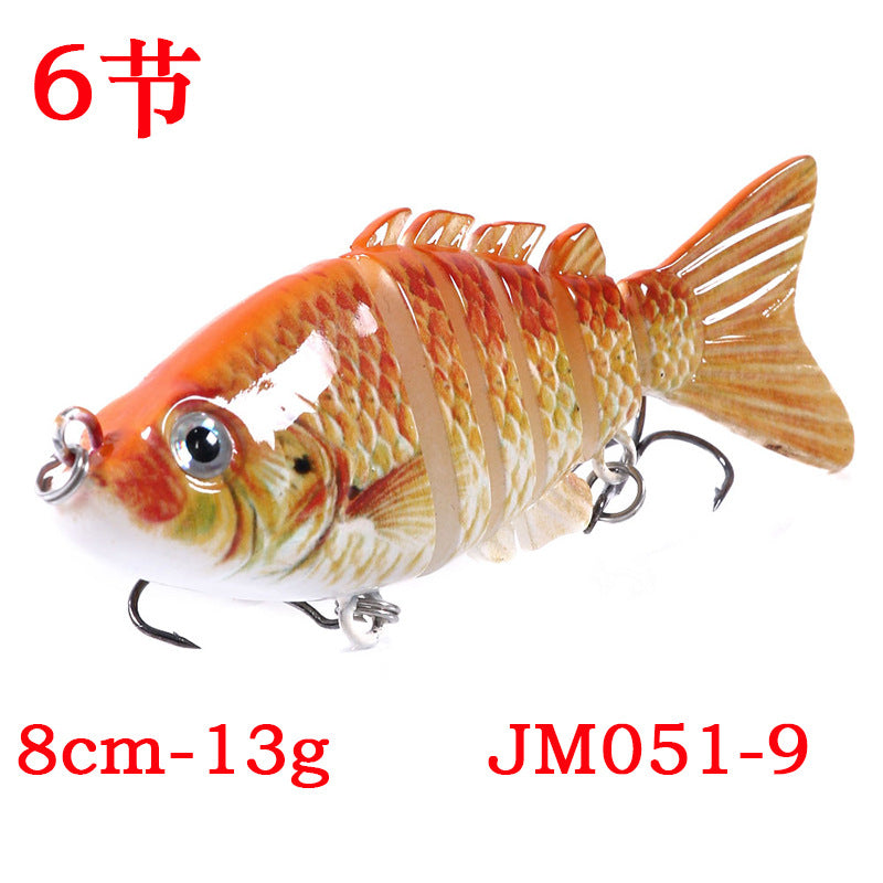 6-section bait new multi-color lure bait 10CM multi-section fish