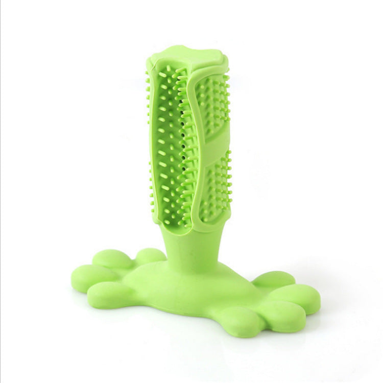 Pet dog toy toothbrush Teddy Golden Retriever decompression elastic rubber molar bite resistant pet toothbrush