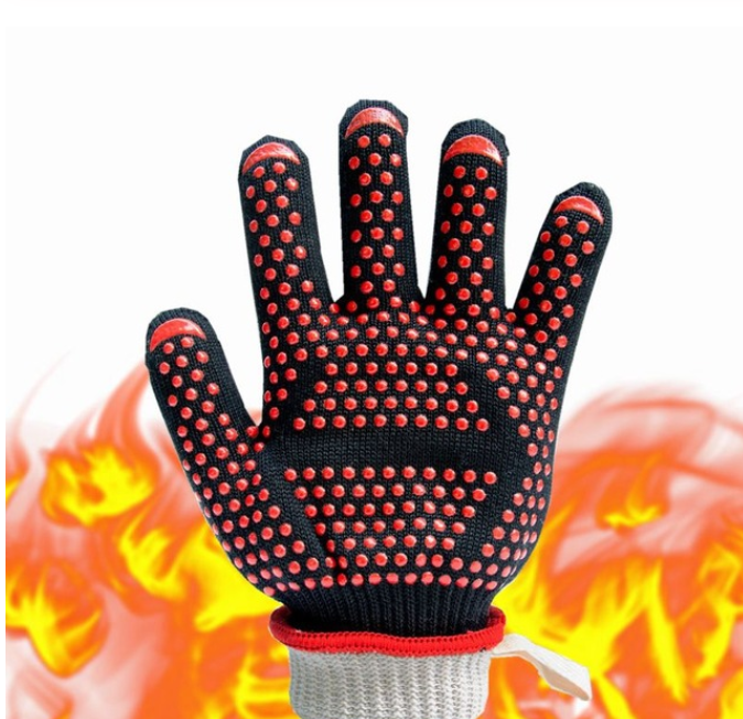 High temperature heat resistant gloves kitchen gloves barbecue gloves