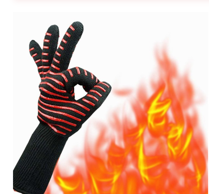 High temperature heat resistant gloves kitchen gloves barbecue gloves