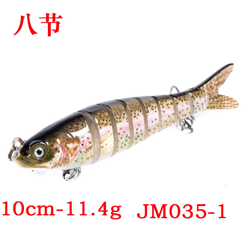 6-section bait new multi-color lure bait 10CM multi-section fish