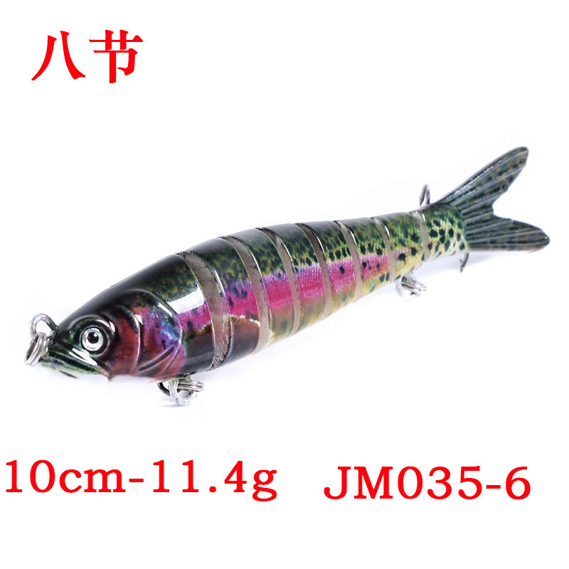 6-section bait new multi-color lure bait 10CM multi-section fish