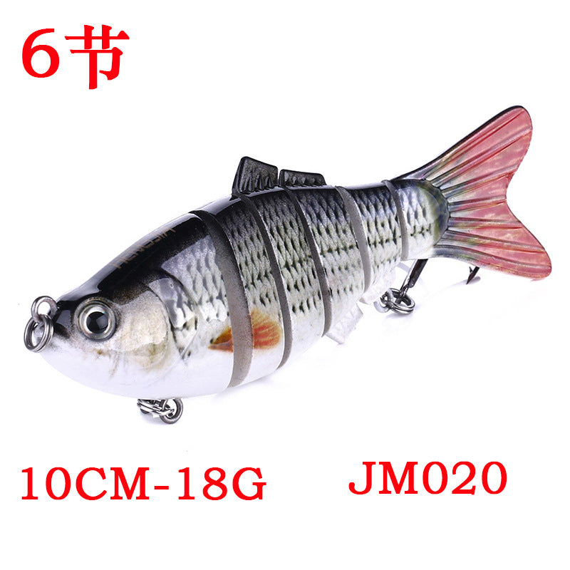 6-section bait new multi-color lure bait 10CM multi-section fish