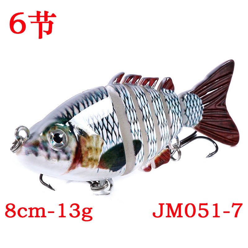 6-section bait new multi-color lure bait 10CM multi-section fish