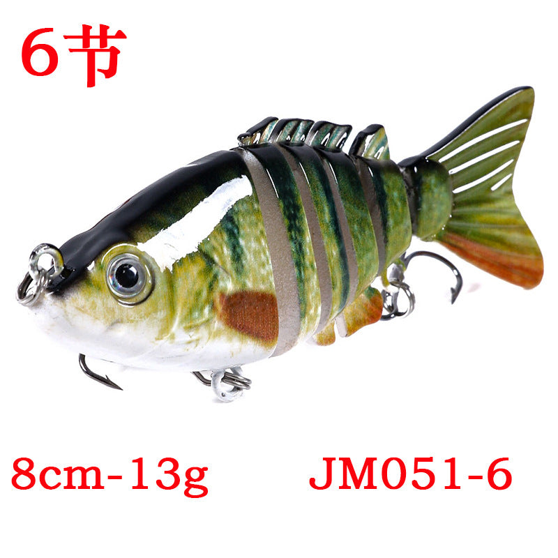 6-section bait new multi-color lure bait 10CM multi-section fish