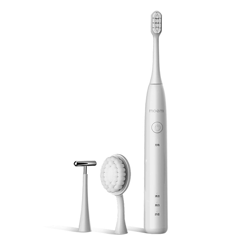 270 days of battery life moemi multi-function electric multi-hair toothbrush, ultrasonic whitening and whitening, electric facial brush and massage