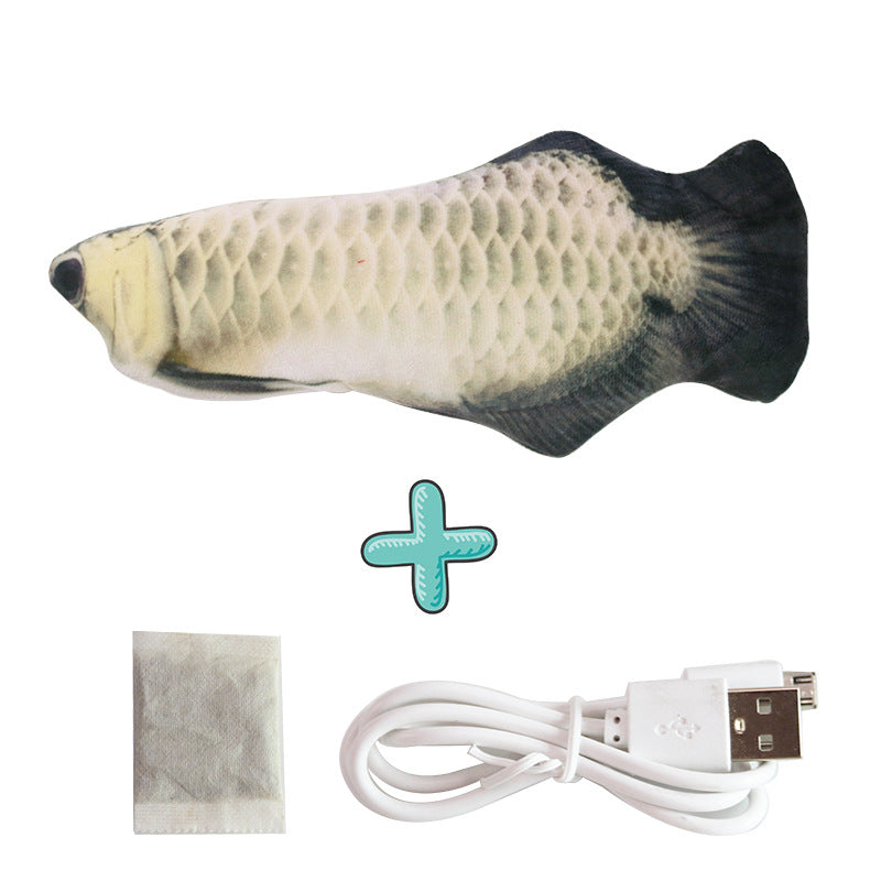 Pet supplies explosive electric simulation fish will beating cat toys automatically tease cat toys to send catnip