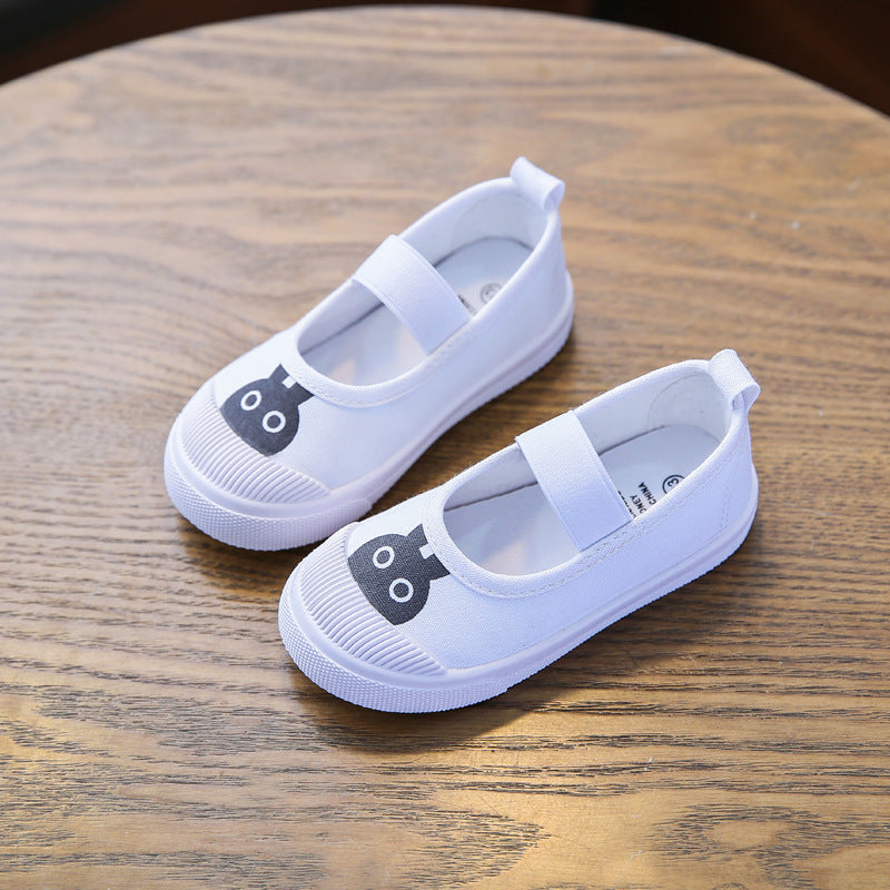 New baby canvas shoes boys indoor shoes girls white shoes kindergarten students shoes