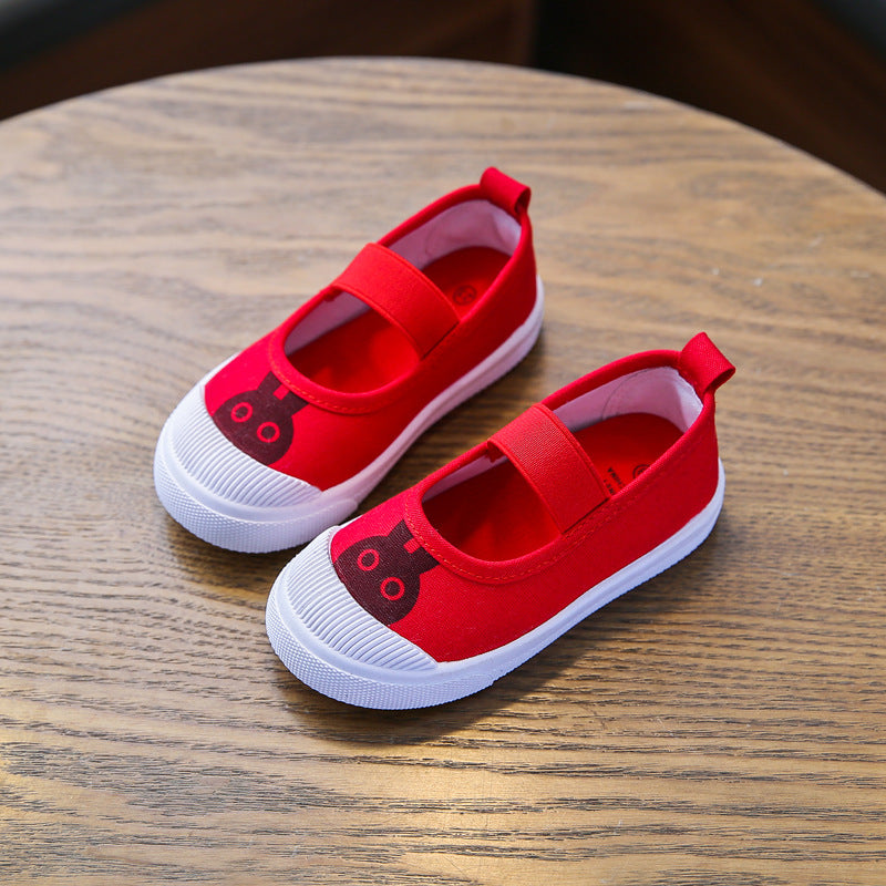 New baby canvas shoes boys indoor shoes girls white shoes kindergarten students shoes