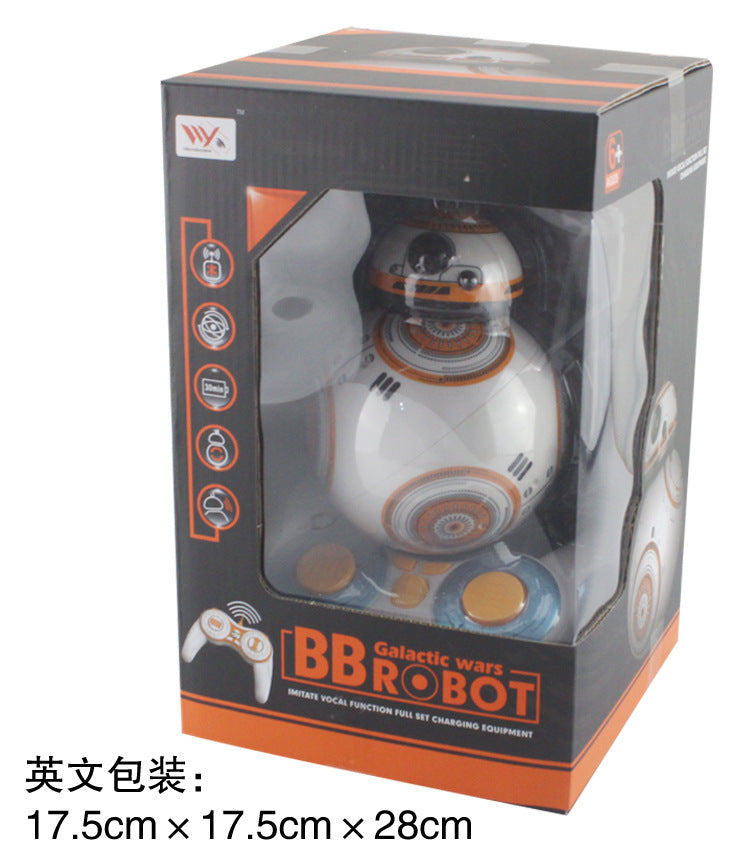 Planet War BB8 Force Intelligent Remote Control Robot Toy Dancing Rotating with Light and Music