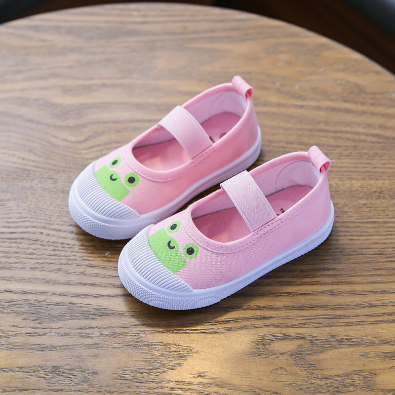 New baby canvas shoes boys indoor shoes girls white shoes kindergarten students shoes