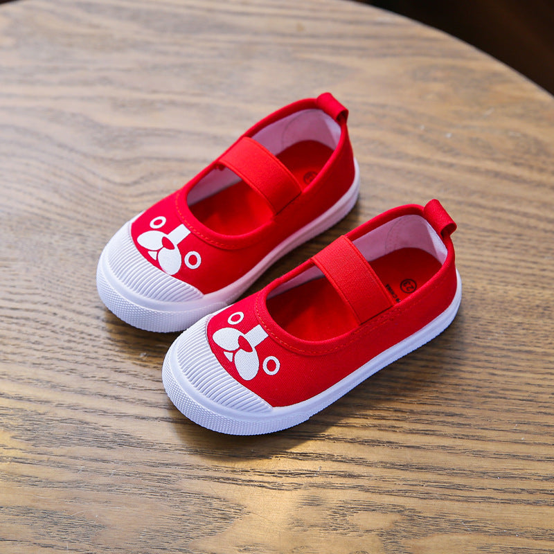 New baby canvas shoes boys indoor shoes girls white shoes kindergarten students shoes