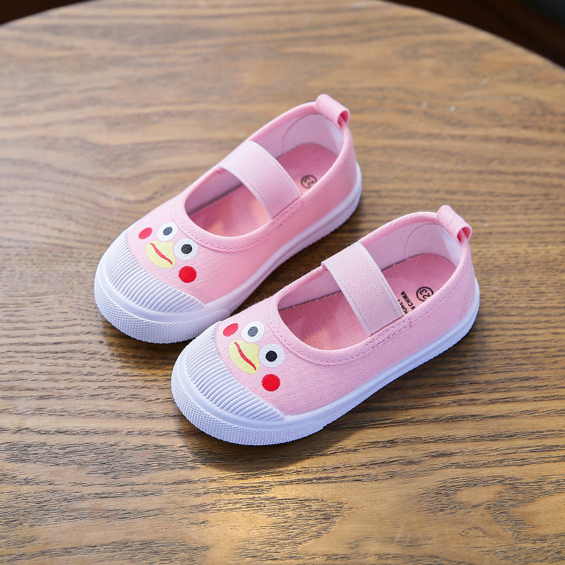 New baby canvas shoes boys indoor shoes girls white shoes kindergarten students shoes