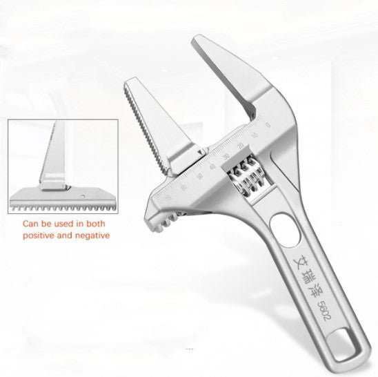 Bathroom special wrench tool large opening non-oversized 68mm short handle adjustable wrench movable wrench