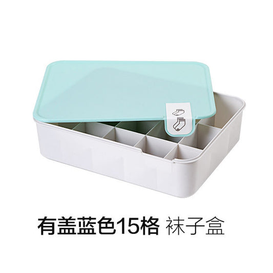 Storage box drawer type socks storage artifact three in one compartment dormitory home bra and underwear storage box