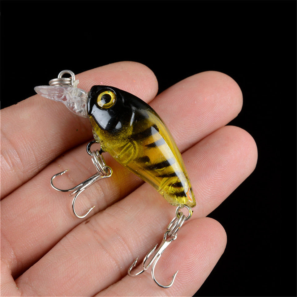 Luya fake bait hot sale hard bait rock long tongue fat boy 4.5cm 4g fake bait