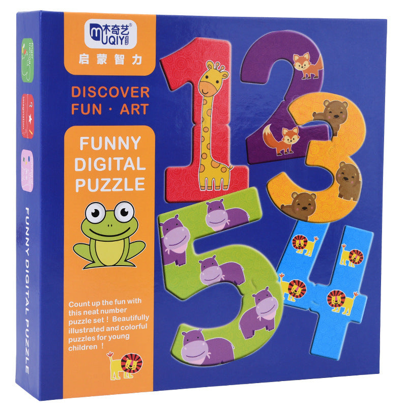 A full set of children's numbers and letters early education and learning cognitive card toys baby enlightenment puzzle English puzzle