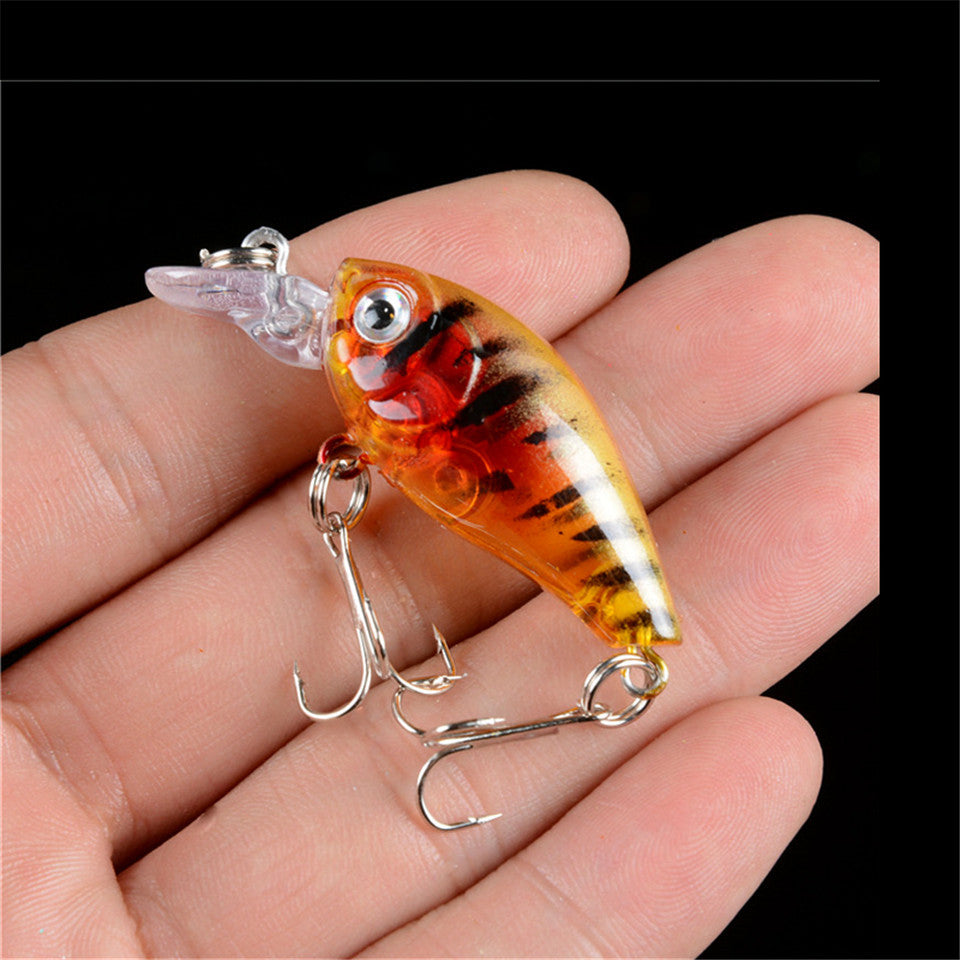 Luya fake bait hot sale hard bait rock long tongue fat boy 4.5cm 4g fake bait