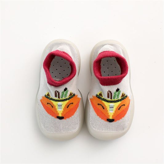 Children's new socks shoes baby non-slip mute toddler shoes knitted breathable soft bottom floor shoes