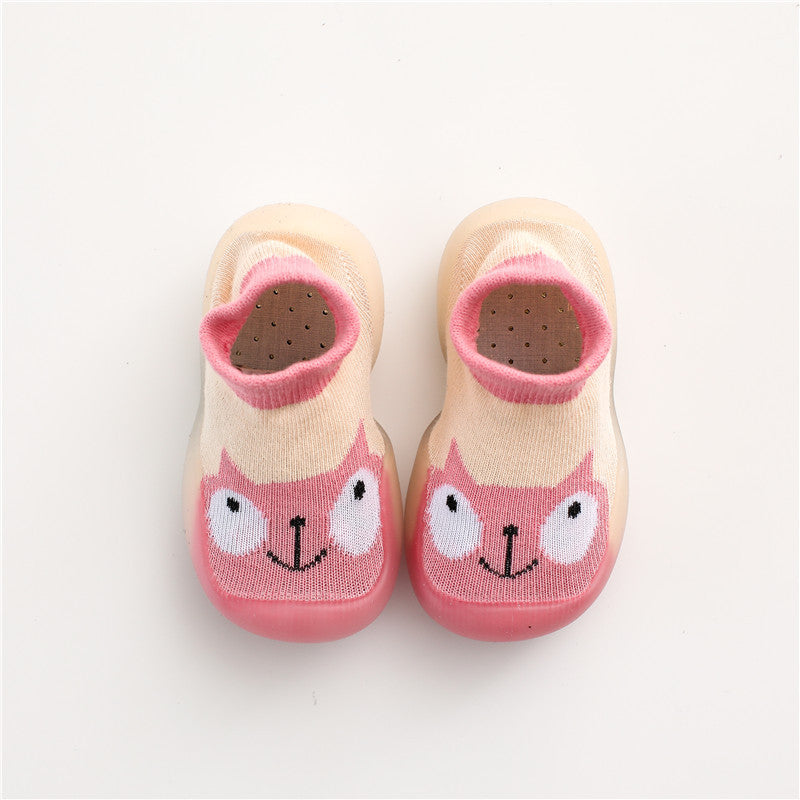Children's new socks shoes baby non-slip mute toddler shoes knitted breathable soft bottom floor shoes