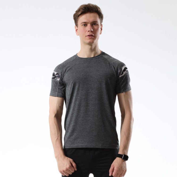 European and American breathable fitness running training basketball football short sleeve