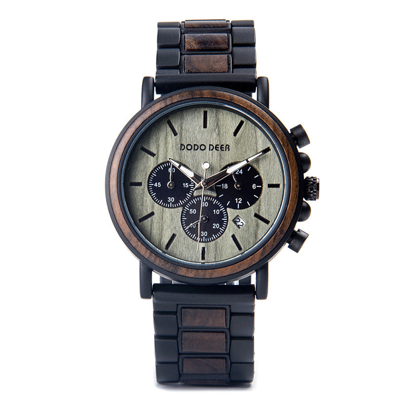 DODO DEER Explosion Wood Watch Men's Multifunctional Watch