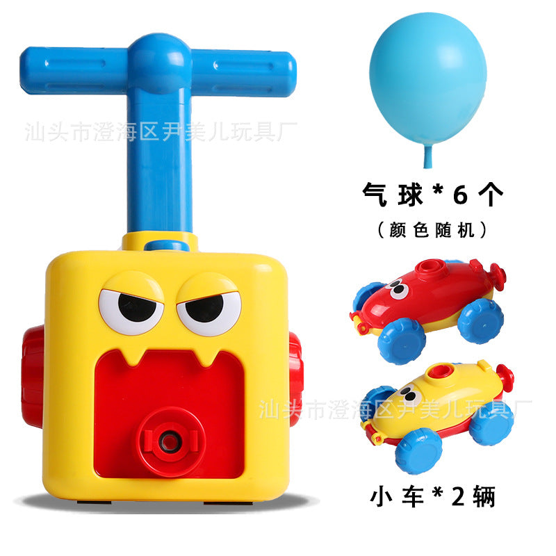 Air-powered car blowing balloon car 646A-6 taxiing inertia infant children educational science experiment boy toy