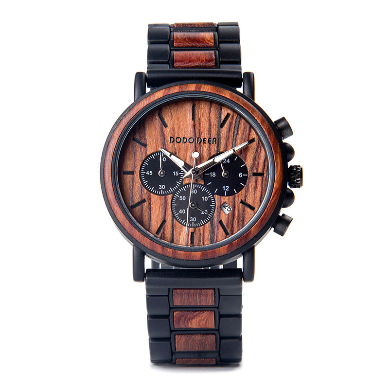 DODO DEER Explosion Wood Watch Men's Multifunctional Watch