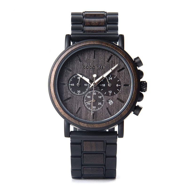 DODO DEER Explosion Wood Watch Men's Multifunctional Watch