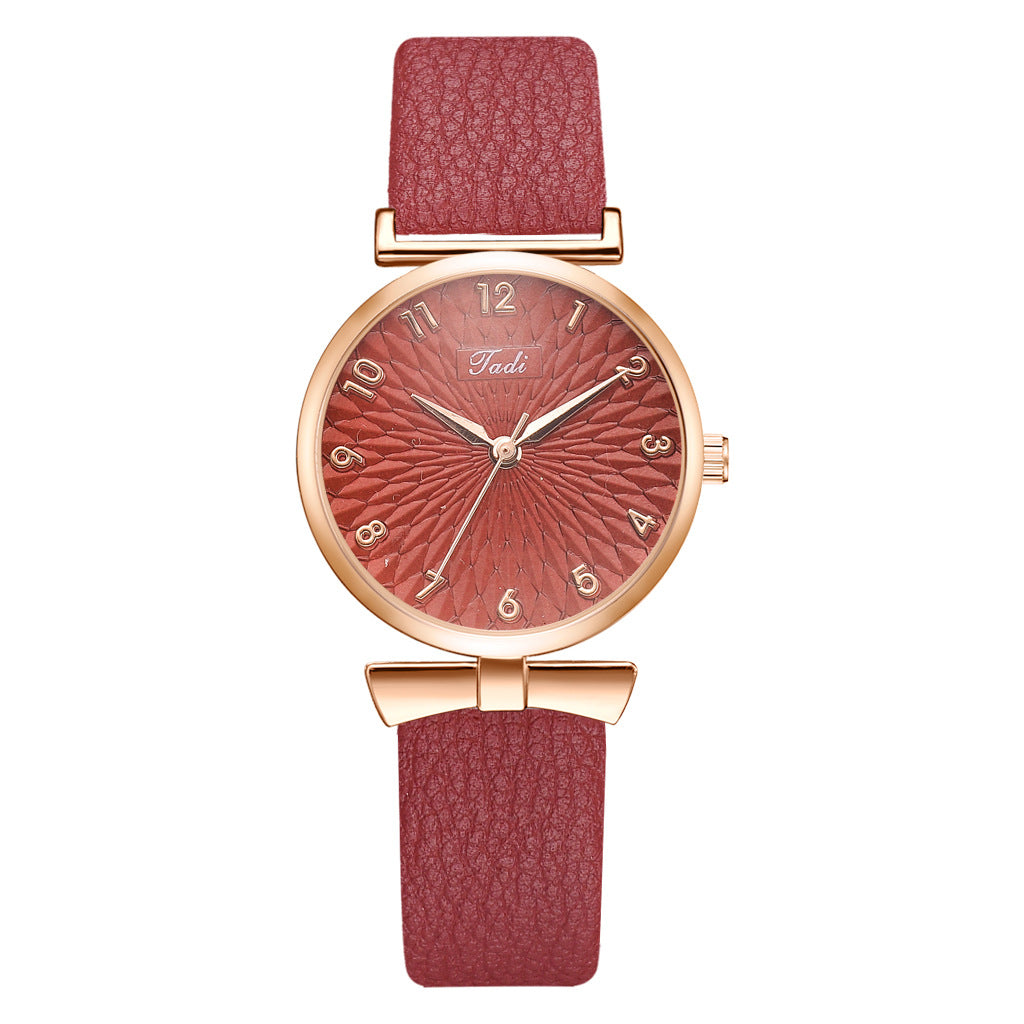 jadiin new brand ladies fashion quartz watch pu strap simple fashion watch women's watch