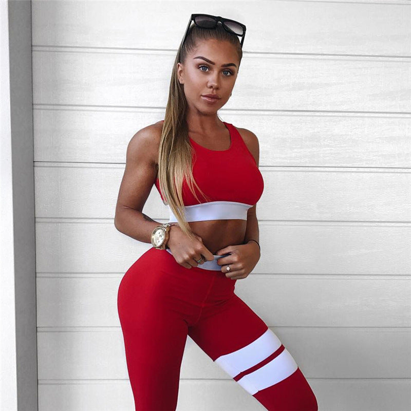 New women's sexy backless yoga sports suit