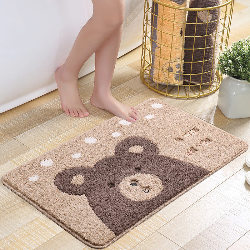 Xia Lang cartoon door mat door mat absorbent foot mat home door bathroom entry non-slip mat carpet