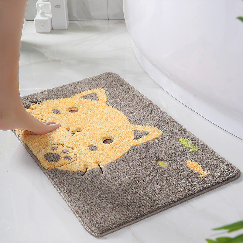 Xia Lang cartoon door mat door mat absorbent foot mat home door bathroom entry non-slip mat carpet