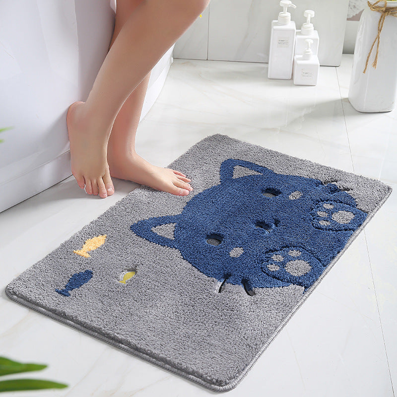 Xia Lang cartoon door mat door mat absorbent foot mat home door bathroom entry non-slip mat carpet