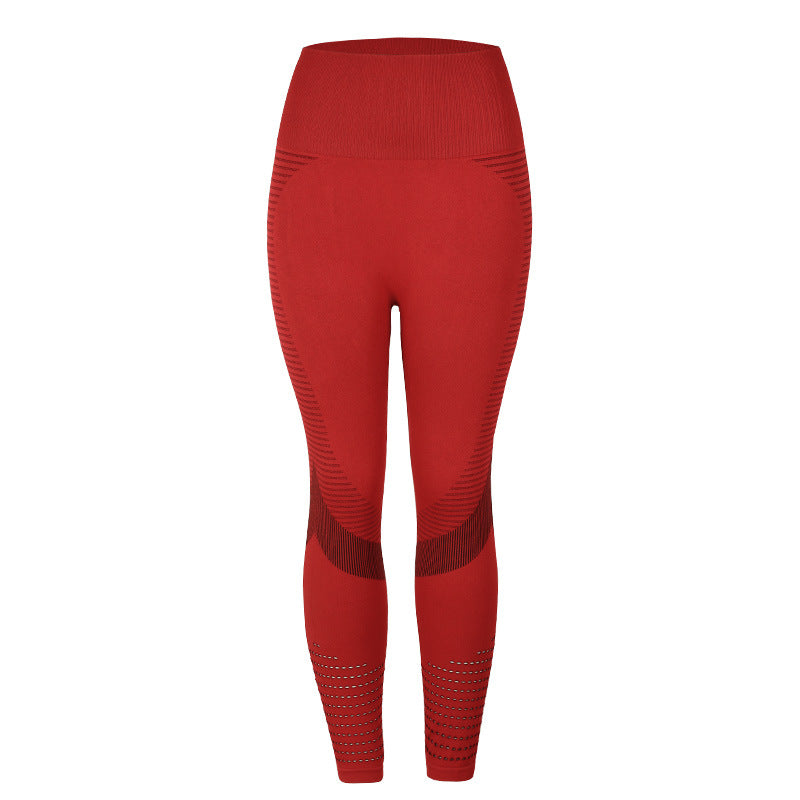 Cross-border peach hip high waist was thin personality feet hollowed out women's yoga pants