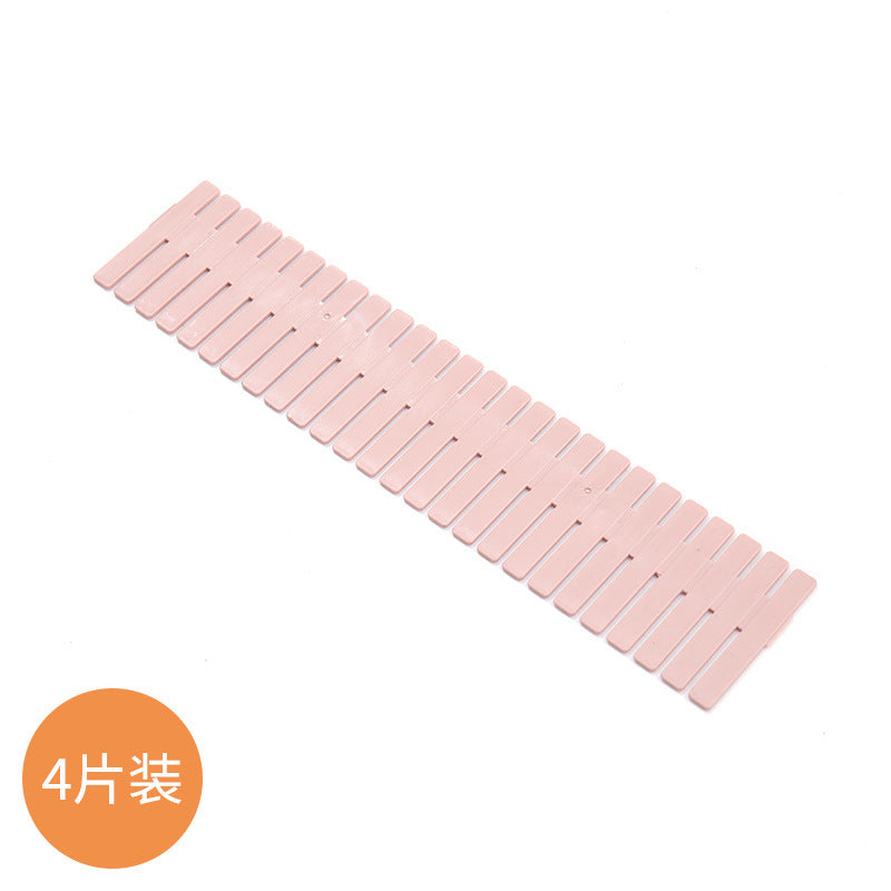 Drawer divider free combination classification partition plastic underwear lattice drawer storage finishing grid