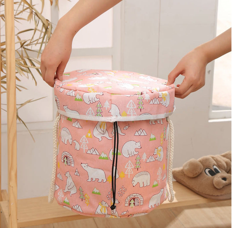 2 in 1 Cartoon Toy Quick Storage Bucket Bag Toy Clean-up Storage Children's Gift 1152-4